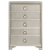 Coaster Salford 5-drawer Chest Metallic Sterling Default Title