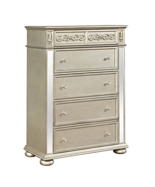 Coaster Heidi 5-drawer Chest Metallic Platinum Default Title