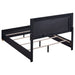 Coaster Marceline Bedroom Set with LED Headboard Black Twin Set of 5