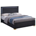 Coaster Marceline Bed with LED Headboard Black Twin