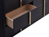 Coaster Marceline Bedroom Set with LED Headboard Black Twin Set of 5