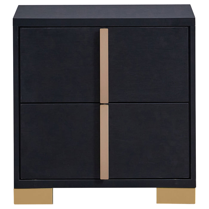 Coaster Marceline 2-drawer Nightstand Black Default Title