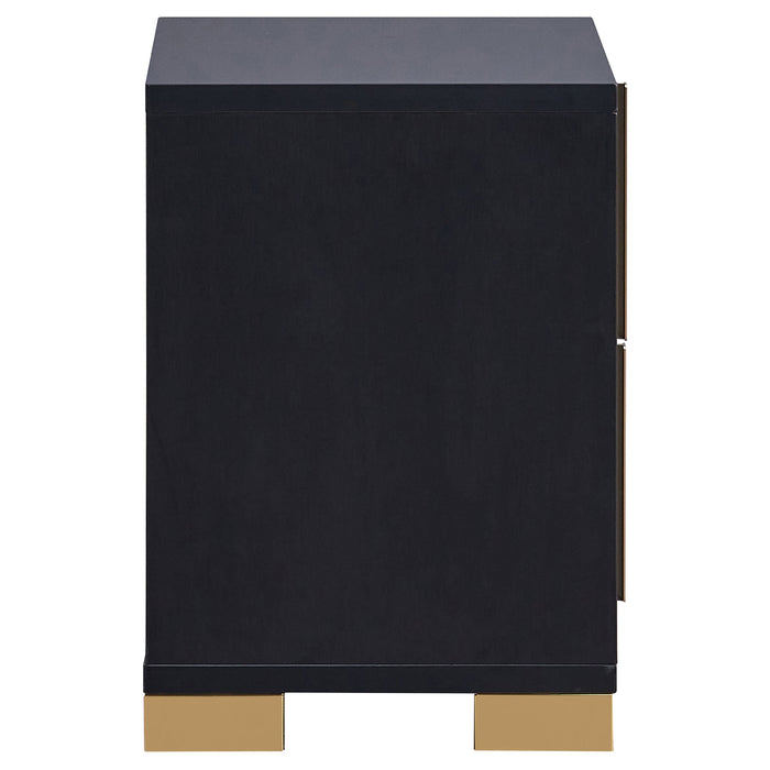 Coaster Marceline 2-drawer Nightstand Black Default Title