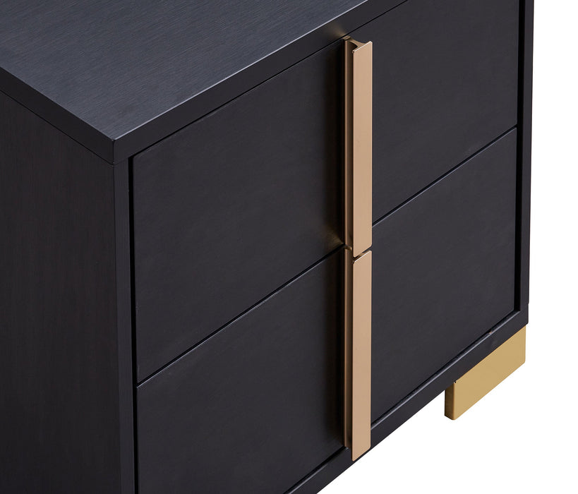 Coaster Marceline 2-drawer Nightstand Black Default Title