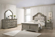 Coaster Manchester Bedroom Set with Upholstered Arched Headboard Wheat Eastern King Set of 4