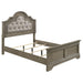 Coaster Manchester Bed with Upholstered Arched Headboard Beige and Wheat Eastern King