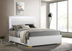 Coaster Marceline Bed with LED Headboard White Twin