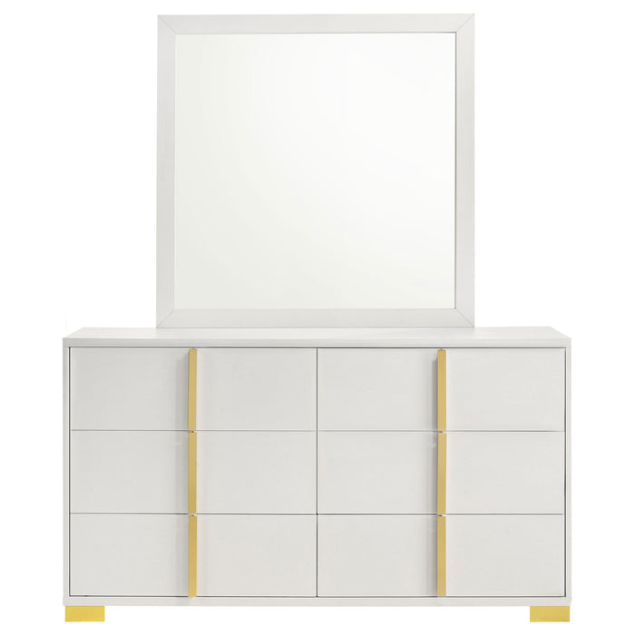 Coaster Marceline 6-drawer Dresser with Mirror White No Mirror