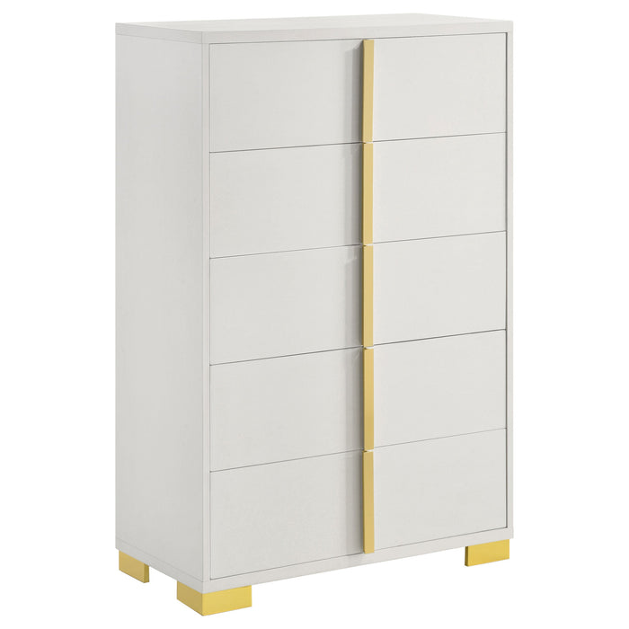 Coaster Marceline 5-drawer Chest White Default Title