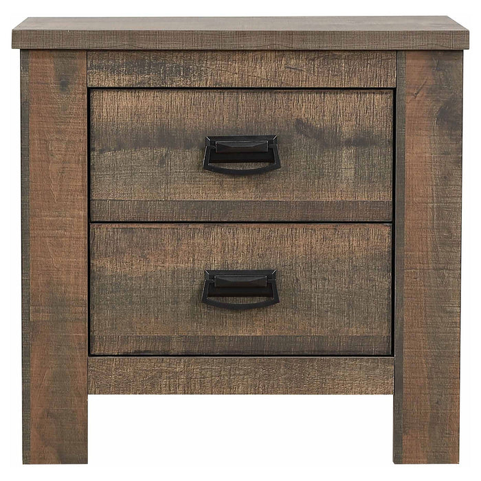 Coaster Frederick 2-drawer Nightstand Weathered Oak Default Title