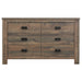 Coaster Frederick 6-drawer Dresser Weathered Oak Default Title