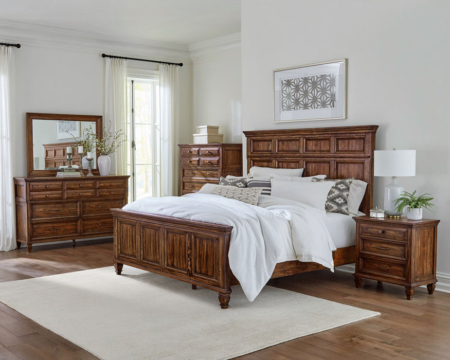 Avenue 4-piece Queen Bedroom Set Weathered Burnished Brown