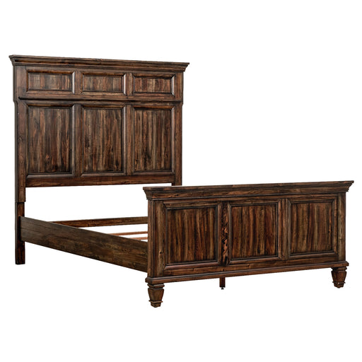 Coaster Avenue Panel Bed Weathered Burnished Brown Queen
