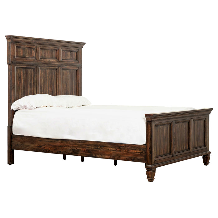 Coaster Avenue Panel Bed Weathered Burnished Brown Cal King