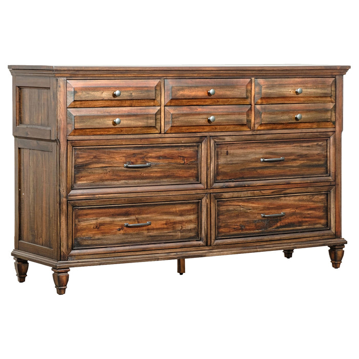 Coaster Avenue 8-drawer Dresser Weathered Burnished Brown Default Title