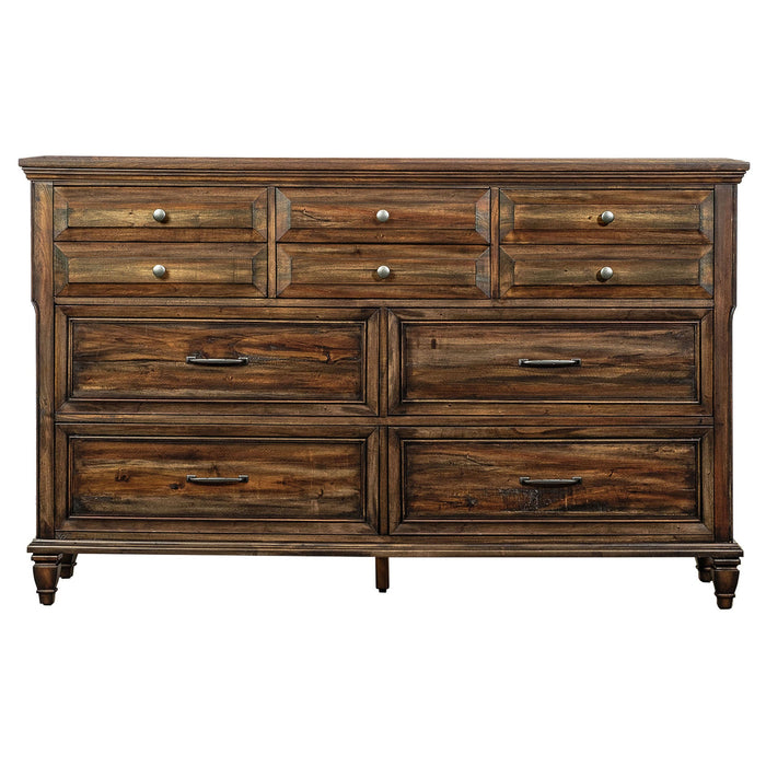 Coaster Avenue 8-drawer Dresser Weathered Burnished Brown Default Title