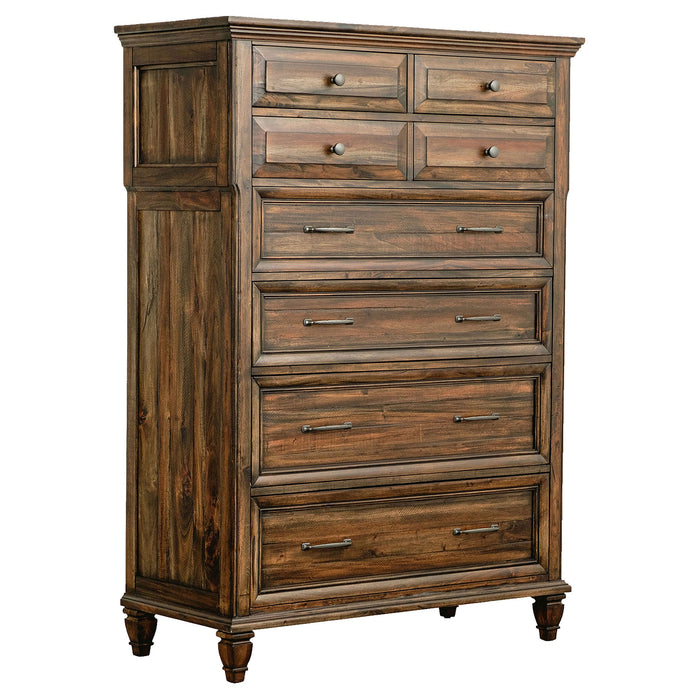 Coaster Avenue 8-drawer Chest Weathered Burnished Brown Default Title