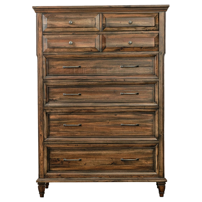 Coaster Avenue 8-drawer Chest Weathered Burnished Brown Default Title