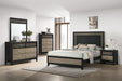 Coaster Valencia Bedroom Set Light Brown and Black Eastern King Set of 5