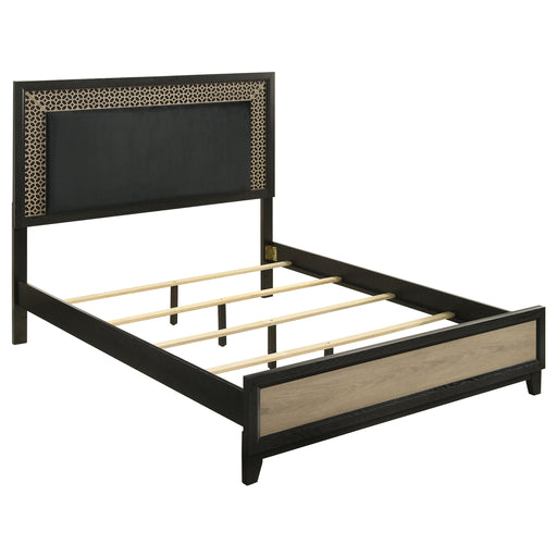Coaster Valencia Bed Light Brown and Black King
