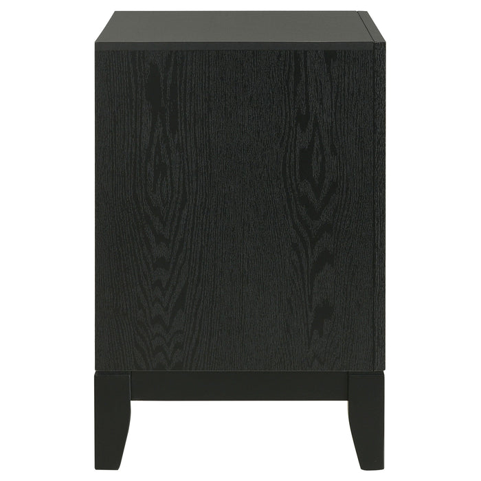 Coaster Valencia 2-drawer Nightstand Light Brown and Black Default Title