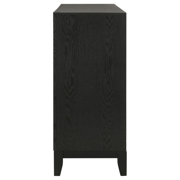 Coaster Valencia 5-drawer Chest Light Brown and Black Default Title