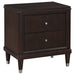 Coaster Emberlyn 2-drawer Nightstand Bedside Table Brown Default Title