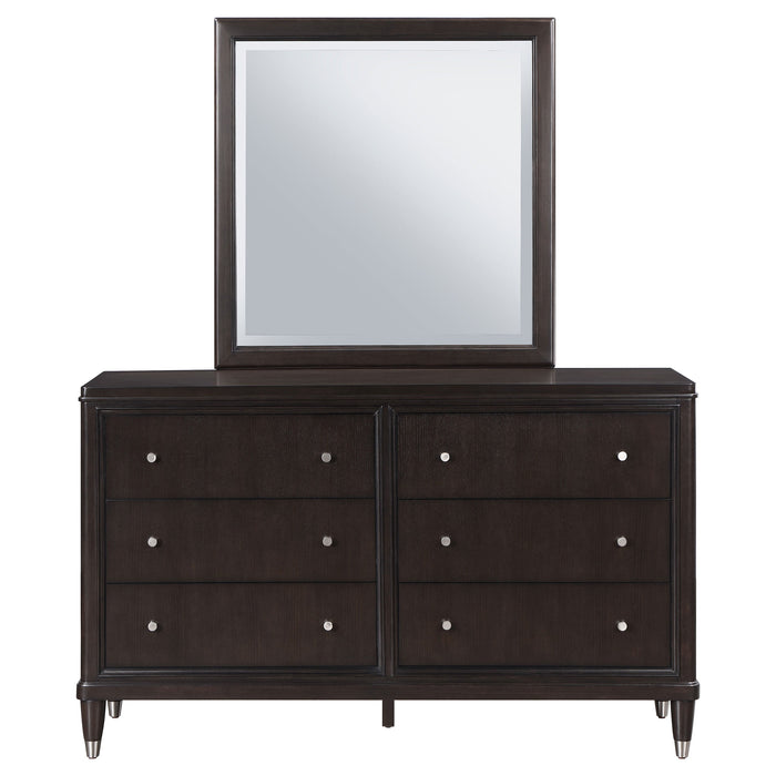 Coaster Emberlyn 6-drawer Bedroom Dresser with Mirror Brown No Mirror