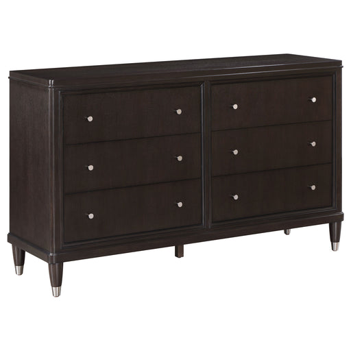 Coaster Emberlyn 6-drawer Bedroom Dresser with Mirror Brown No Mirror