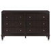 Coaster Emberlyn 6-drawer Bedroom Dresser with Mirror Brown No Mirror