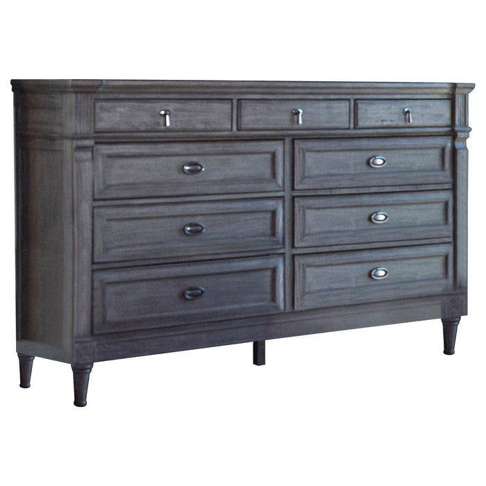 Coaster Alderwood 9-drawer Dresser French Grey Default Title