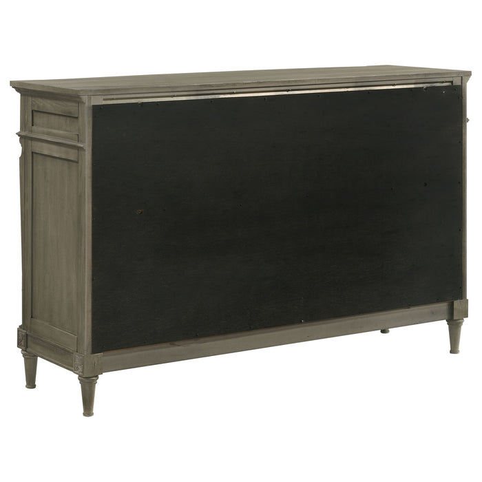 Alderwood 9-drawer Dresser with Mirror French Grey