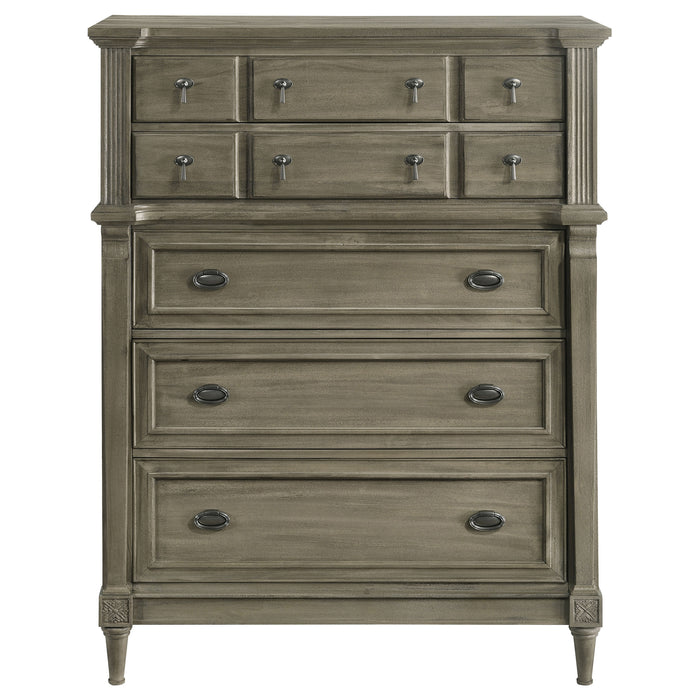 Alderwood 5-drawer Bedroom Chest French Grey