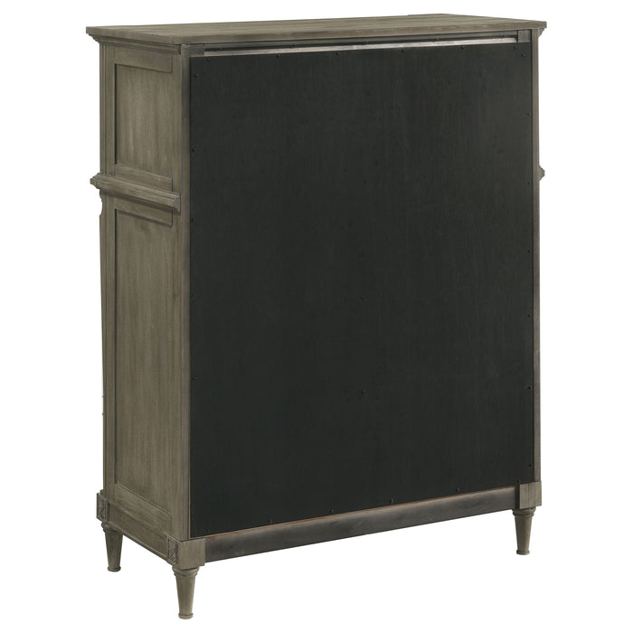 Alderwood 5-drawer Bedroom Chest French Grey