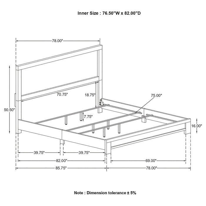 Coaster Sidney Panel Bed Rustic Pine Twin