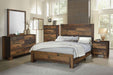 Coaster Sidney Panel Bedroom Set Rustic Pine Set of 5