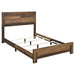 Coaster Sidney Panel Bed Rustic Pine Queen