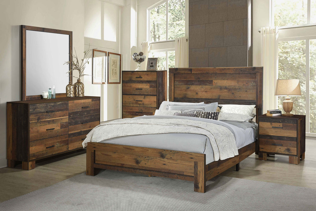 Coaster Sidney Panel Bed Rustic Pine Twin