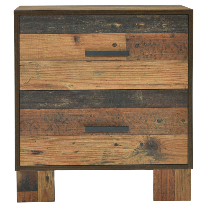 Sidney 2-drawer Nightstand Rustic Pine