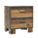 Coaster Sidney 2-drawer Nightstand Rustic Pine Default Title