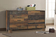 Coaster Sidney 6-drawer Dresser Rustic Pine Default Title