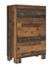 Coaster Sidney 5-drawer Chest Rustic Pine Default Title