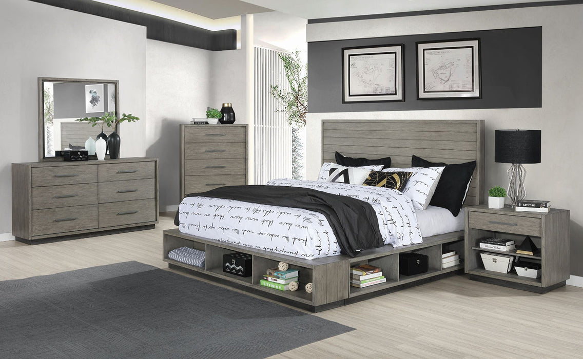 Derbyshire  Storage Bed Grey Oak