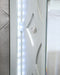 Coaster Gunnison Bedroom Set with LED Lighting Silver Metallic Cal King Set of 5