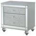 Coaster Gunnison 2-drawer Nightstand Silver Metallic Default Title