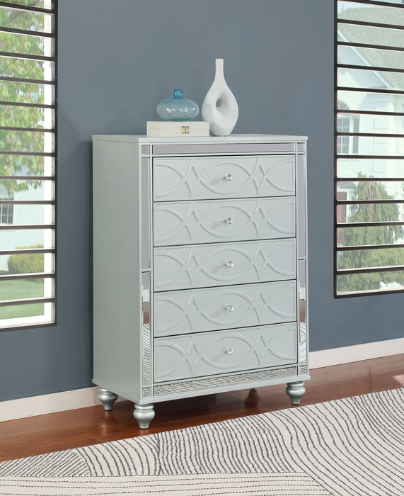 Coaster Gunnison 5-drawer Chest Silver Metallic Default Title