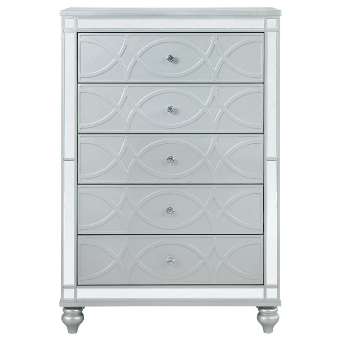 Coaster Gunnison 5-drawer Chest Silver Metallic Default Title