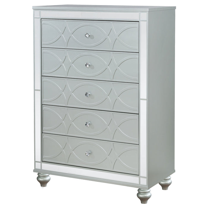 Coaster Gunnison 5-drawer Chest Silver Metallic Default Title