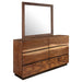 Coaster Winslow 6-drawer Dresser with Mirror Smokey Walnut and Coffee Bean With Mirror