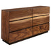 Coaster Winslow 6-drawer Dresser with Mirror Smokey Walnut and Coffee Bean No Mirror